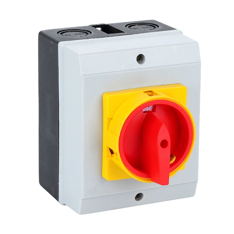 20A Padlock Isolator Disconnect Rotary Cam Switch With Box