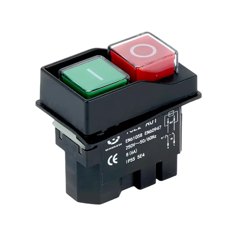 8A Small Push Button Electromagnetic Switc