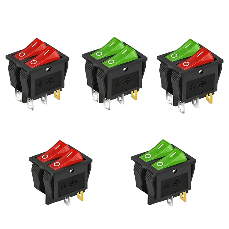 Dual Row Rocker Switch