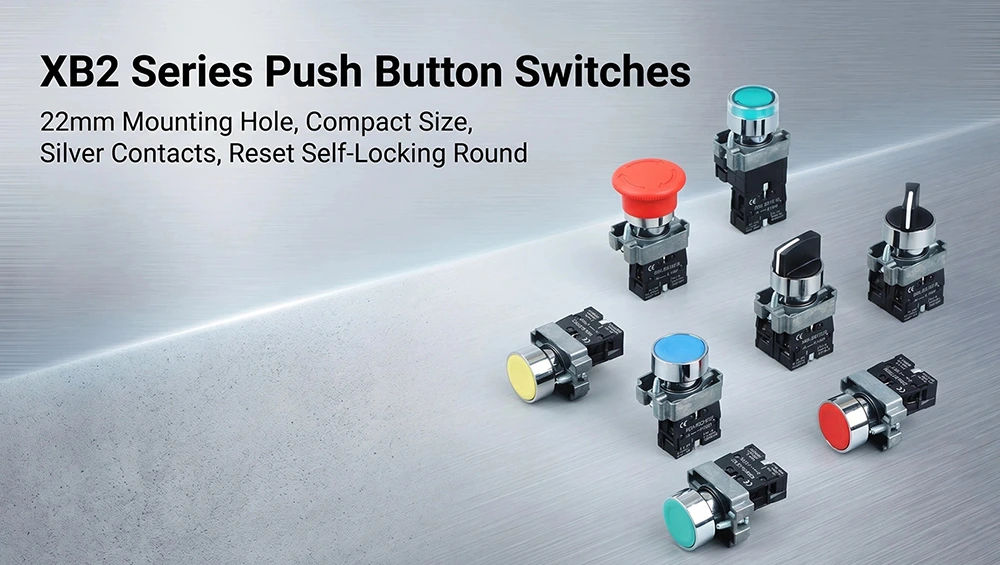 XB2-BD BJ Reset Self-locking Two-Three Position Knob Rotary Switch