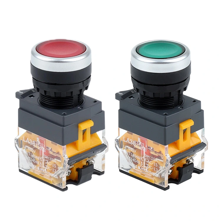 LA38-11 Reset/Self-locking Push Button Switch 1NO1NC