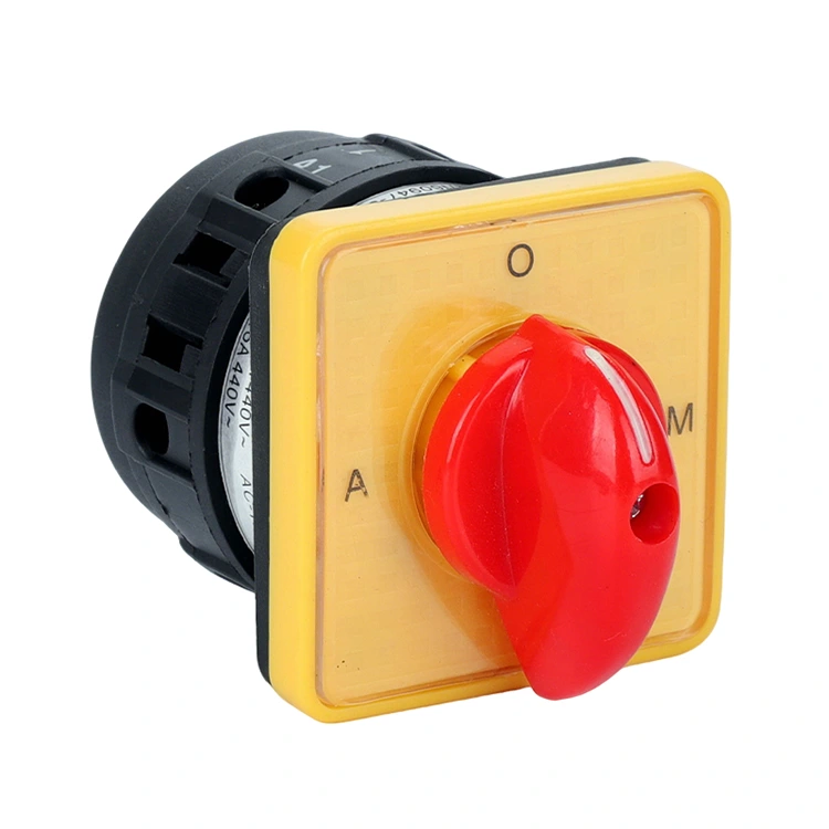 16A Yellow Panel Red Handle Changeover Switch