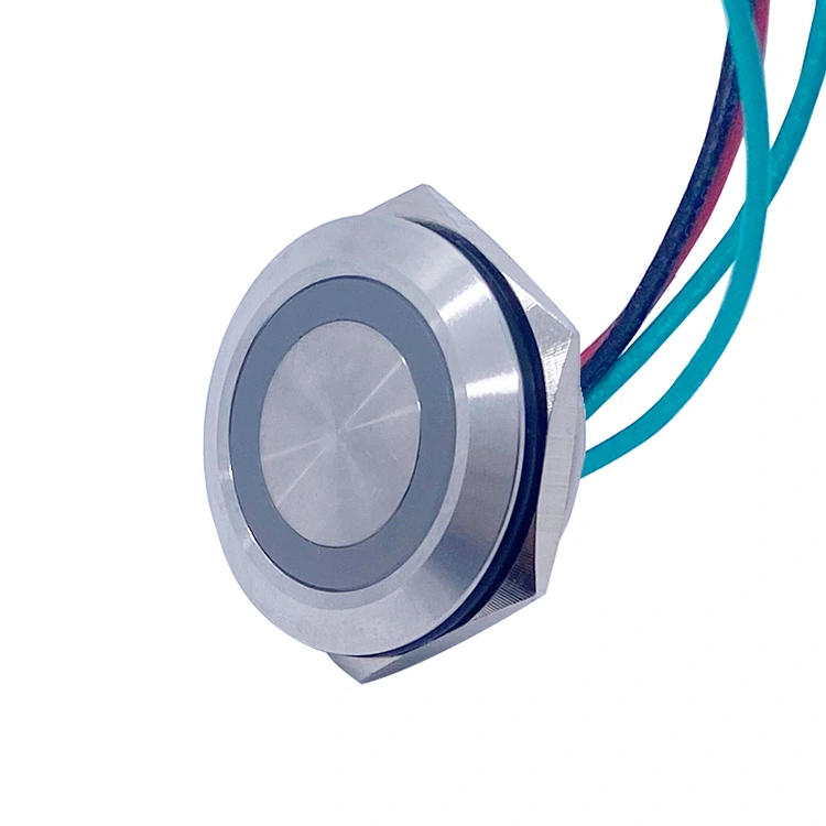Ultra Short Type Metal Push Button Switch With LED Light