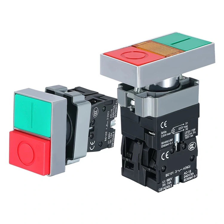 XB2-BL Illuminated & Non-Illuminated Double Push Button Switch